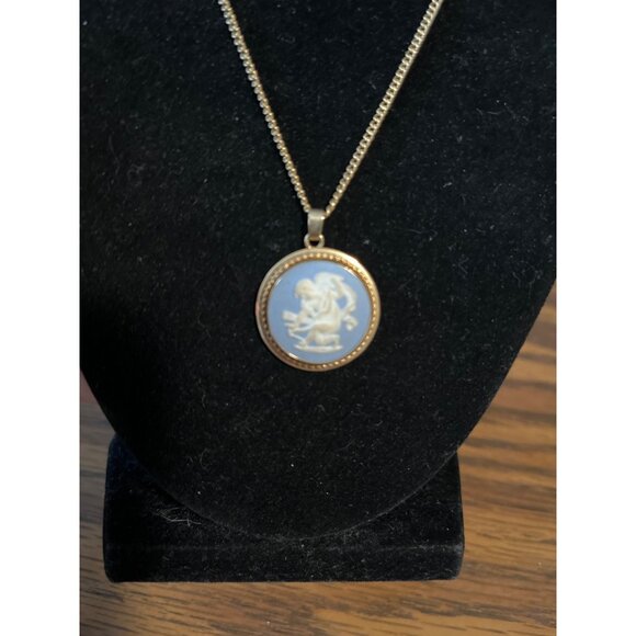 Wedgwood 1/20 12k gf chain and pendant vintage - Picture 2 of 6